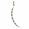 Pendentif croissant de lune victorien antique avec perle de saphir