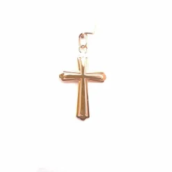 Pendentif croix ajourée or jaune