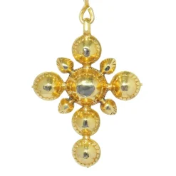 Pendentif croix antique or et diamants 18ème siècle