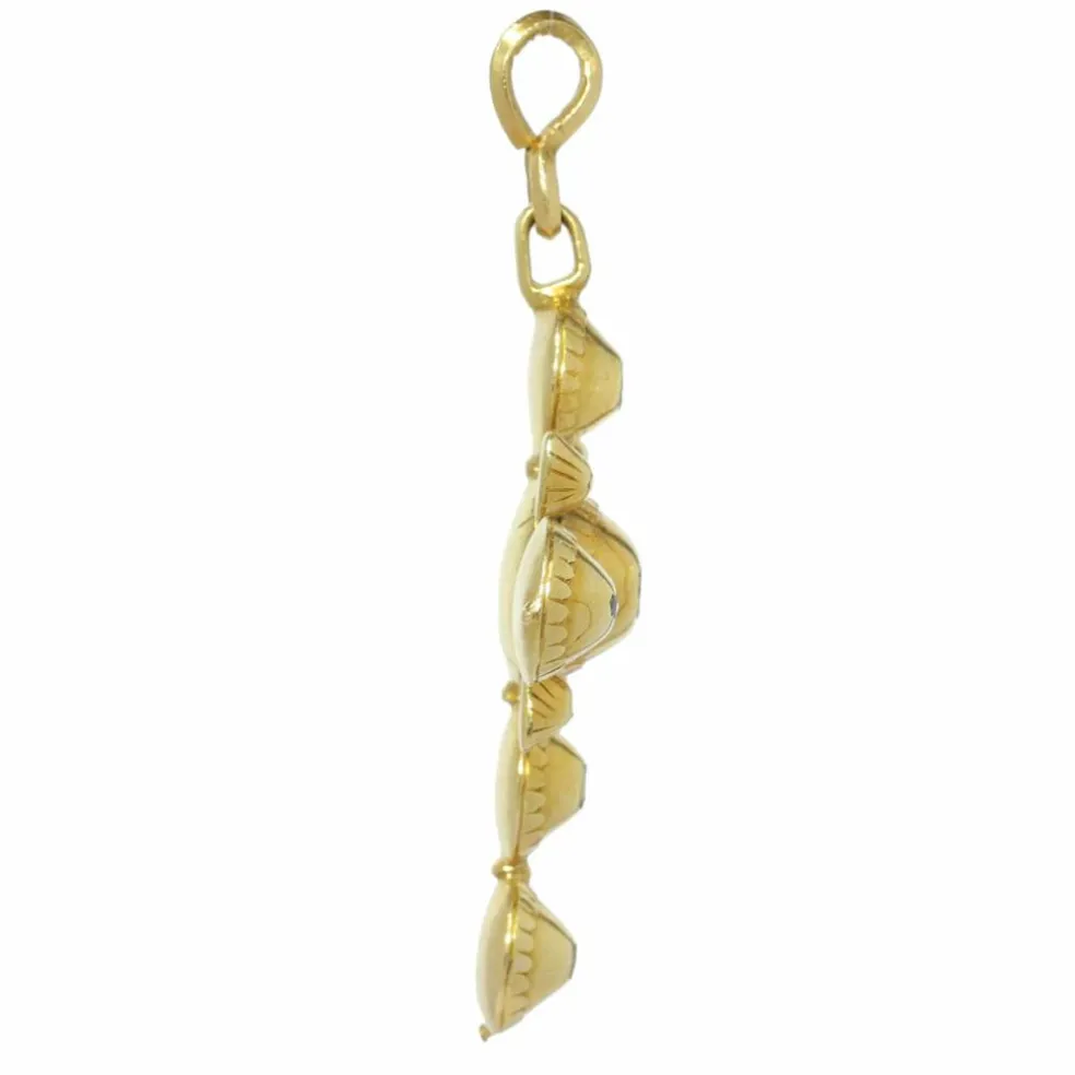 Pendentif croix antique or et diamants 18ème siècle