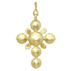 Pendentif croix antique or et diamants 18ème siècle