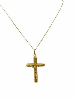 Pendentif Croix avec Le Christ Or