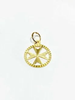 Pendentif Croix de Malte or jaune