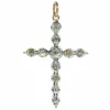 Pendentif croix en diamant avec diamants