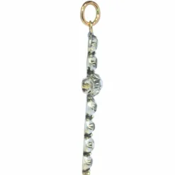 Pendentif croix en diamant avec diamants