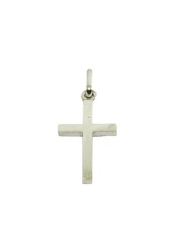 Pendentif Croix En Or Blanc