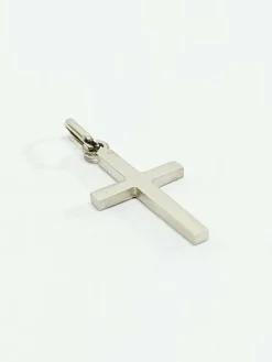 Pendentif Croix En Or Blanc