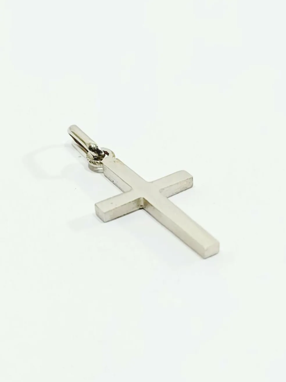 Pendentif Croix En Or Blanc