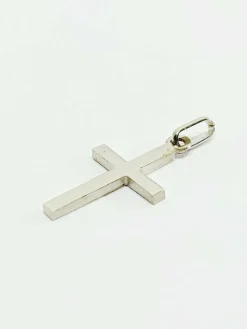Pendentif Croix En Or Blanc