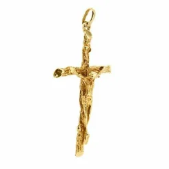 Pendentif croix en or jaune