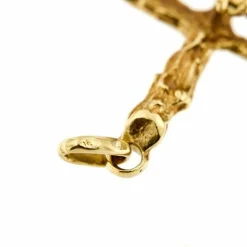 Pendentif croix en or jaune