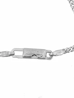 Pendentif croix italienne avec chaîne de Chini en or blanc