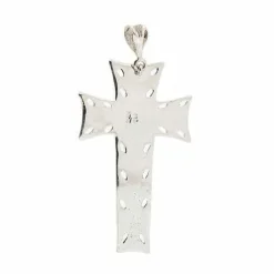 Pendentif croix émaillée
