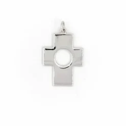 Pendentif Croix Or blanc