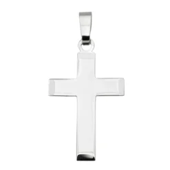 Pendentif Croix Or blanc