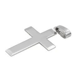 Pendentif Croix Or blanc