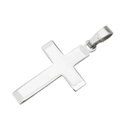 Pendentif Croix Or blanc