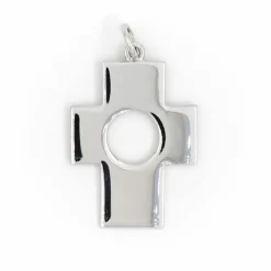 Pendentif Croix Or blanc