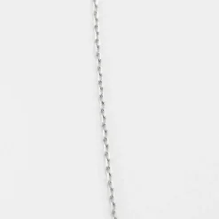 Pendentif croix or blanc et diamants, et chaine