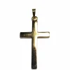 Pendentif croix or jaune