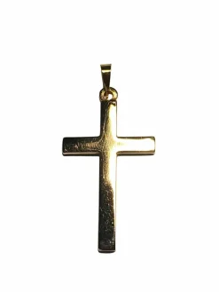 Pendentif croix or jaune