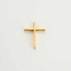 Pendentif Croix or jaune