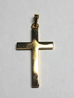 Pendentif croix or jaune