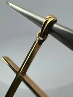 Pendentif Croix or jaune
