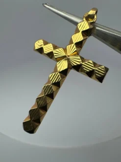 Pendentif Croix Or Jaune 18k
