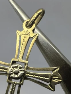 Pendentif Croix Or Jaune 18 k