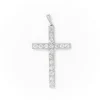 Pendentif Croix Platine Diamant