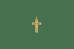 Pendentif crucifix en or jaune