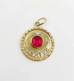 Pendentif d'amour antique or jaune 