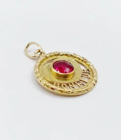 Pendentif d'amour antique or jaune 