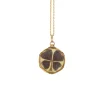 Pendentif de sentiment victorien or et cheveux