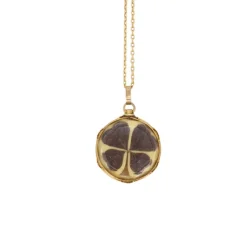 Pendentif de sentiment victorien or et cheveux