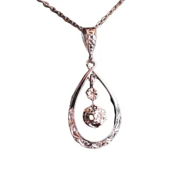 Pendentif Diamant, Or Blanc