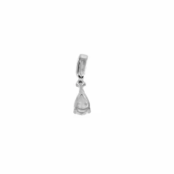 Pendentif diamant or blanc