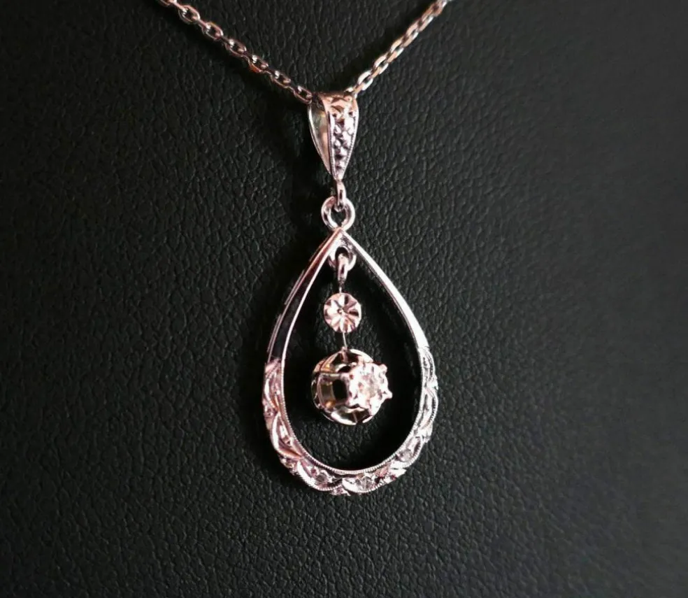 Pendentif Diamant, Or Blanc