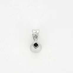 Pendentif diamant or blanc
