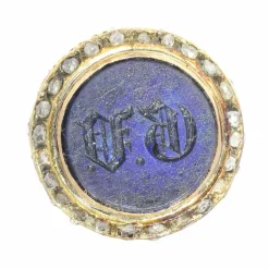 Pendentif, diamants, émeraudes, lapis-lazuli