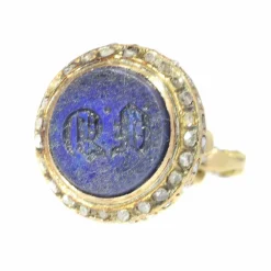 Pendentif, diamants, émeraudes, lapis-lazuli