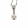 Pendentif diamants or jaune or blanc
