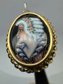Pendentif Emaux d'art or jaune