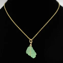 Pendentif Emeraude gravée Or