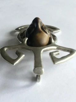 Pendentif en Argent & Pierre Œil de Tigre