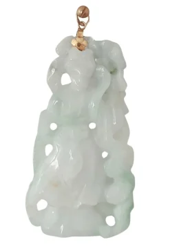 Pendentif en jade néphrite sculpté