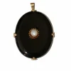 Pendentif En Onyx Et Perles XIXe