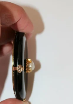 Pendentif En Onyx Et Perles XIXe