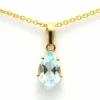 Pendentif en or 18 carats et topaze (0.77 ct)